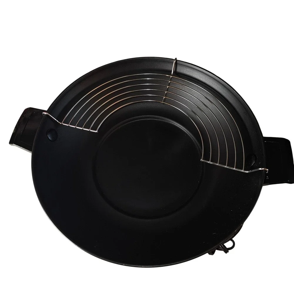 West Bend 6 Quart Electric Wok 79525X 90s Red Lid Non-Stick Fry Pan Vintage USA